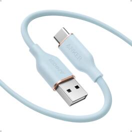 Anker - Type C Cable, USB A to USB C Flow Cord - Blue