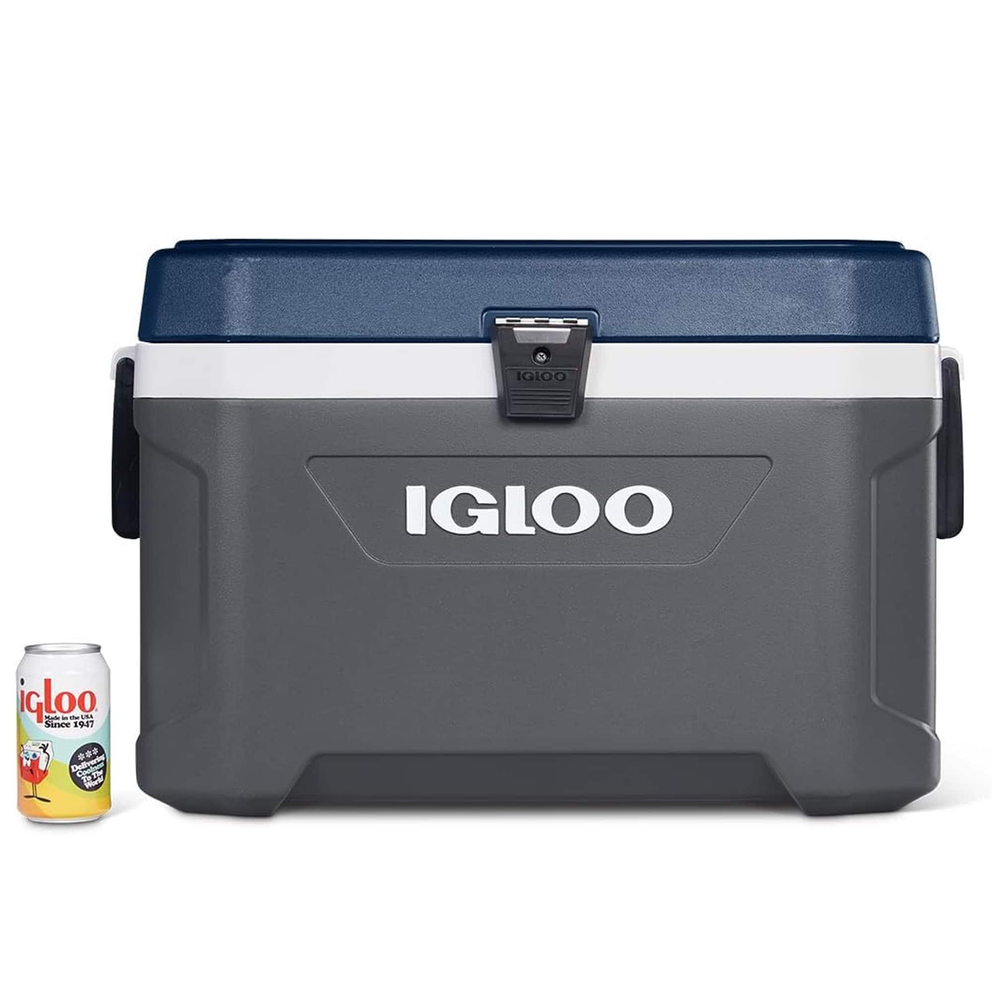 Igloo - MaxCold Lattitude 54 Qt Cooler - Carbonite/Aegean Sea Blue