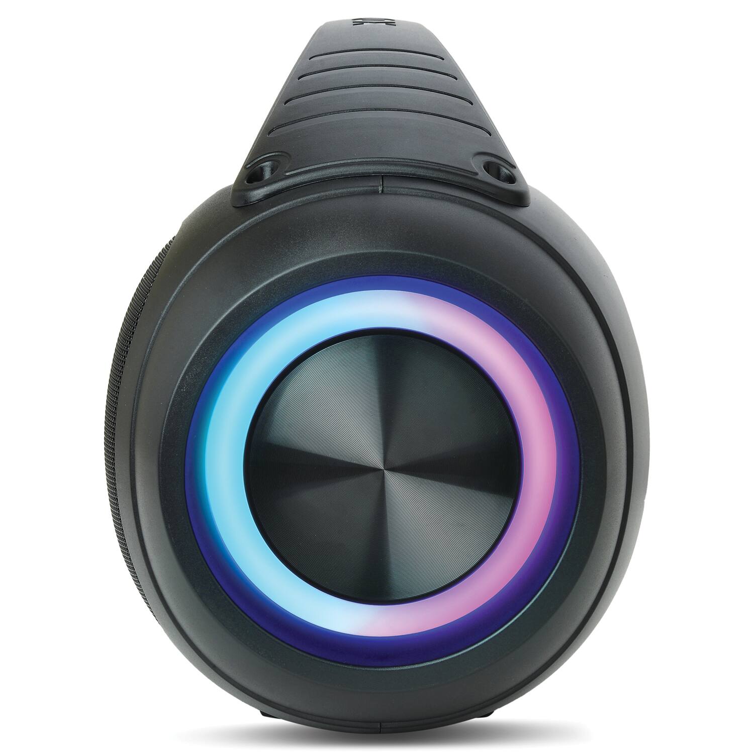 Angle. Dolphin - Dolphin Audio Lx-220 Lx-220 Portable 30-watt-continous-power Bluetooth Waterproof Boom Box With Lights - Black.