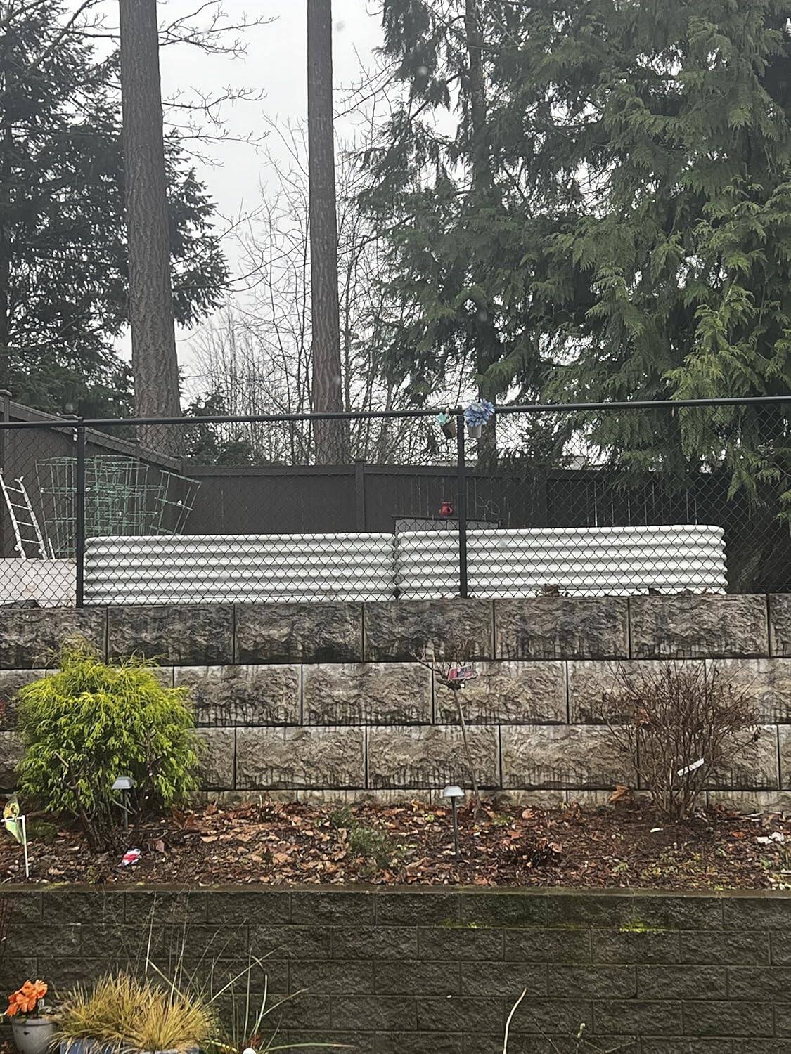 Alt View 3. A Anleolife - 2-Pack White Metal Freefom Heart-Shaped Raised Garden Bed Planter Box for Vegetables (81 in. L x 81 in. W x 18 in. H) - White.