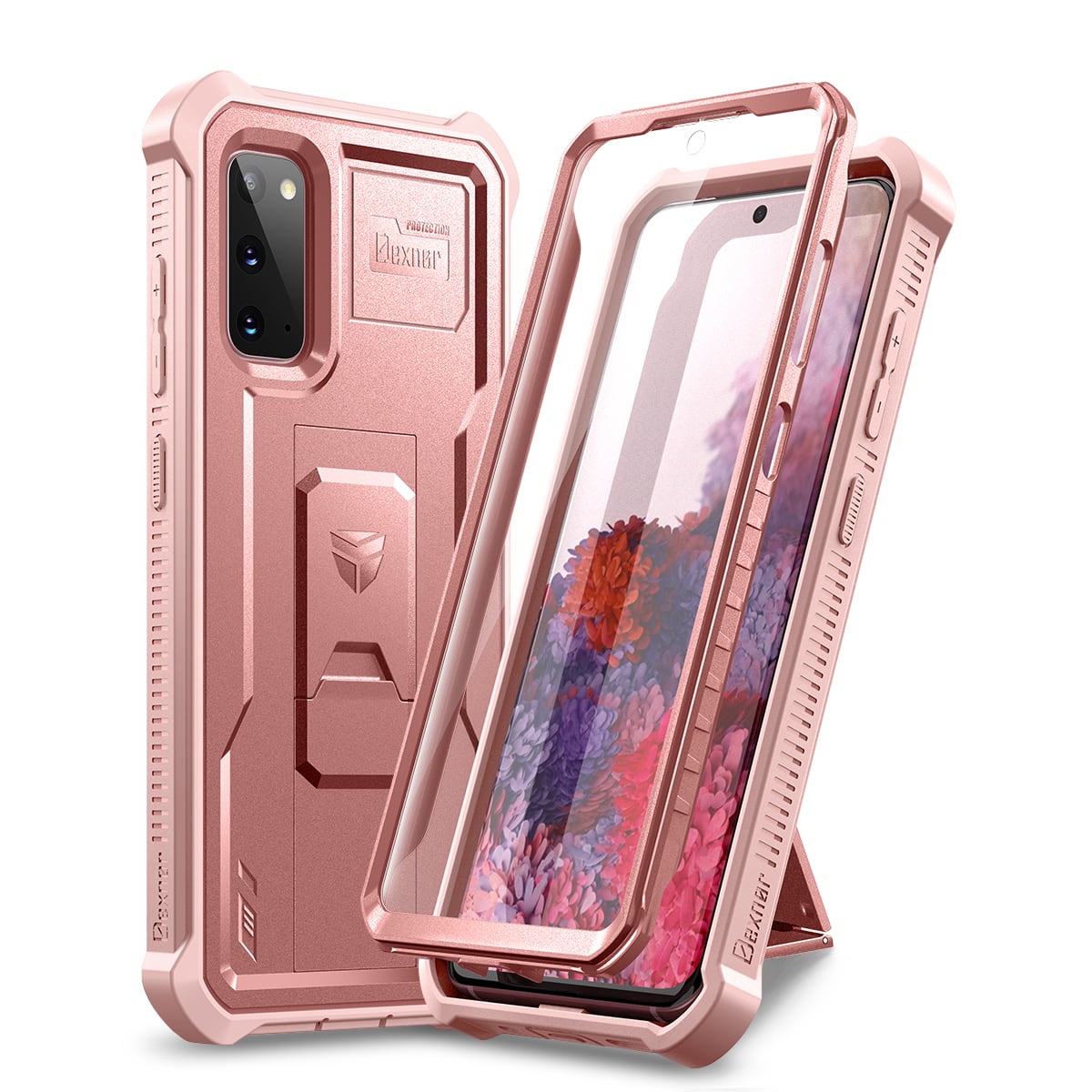 dexnor - Case for Samsung Galaxy S20 5G Heavy Duty Military Grade Protection Shockproof Protective Cover 6.2 inches - Rose Gold price history on PriceWatchPro