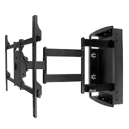 Mount-It! - Recessed Full Motion TV Wall Mount for 32–70" – 26.8" Extension, Flush Fit, Heavy Duty, VESA Compatible - Black