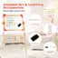 Included Art & Learning Accessories:

* C D G
* Meet multiple needs for kids
* M N T W X
* 1 Z S T W U P K A
* a Z W X E Z G V R O
* a V C I A
* 1 x Paper Roll
* 26 x Magnetic Letters
* 2 x Dust-free Chalks
* ABCDEFGHI
* 38888 JKLMNOPQR
* D01 1801S
* STUVWXYZ
* 1 x Eraser
* 1 x Whiteboard Marker