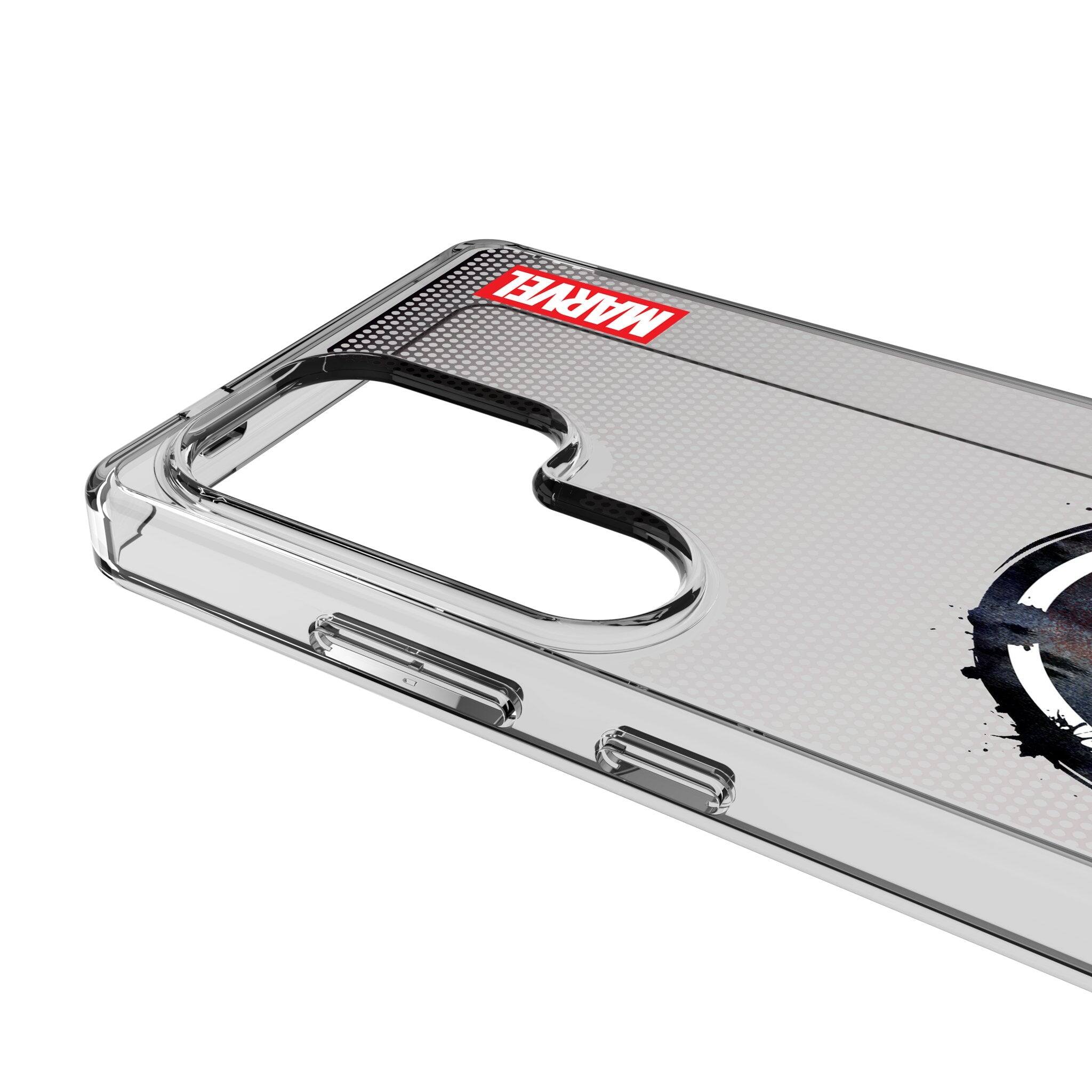 Left. Keyscaper - Marvel Grid Clear Phone Case - Samsung Galaxy S21 Plus - Venom.