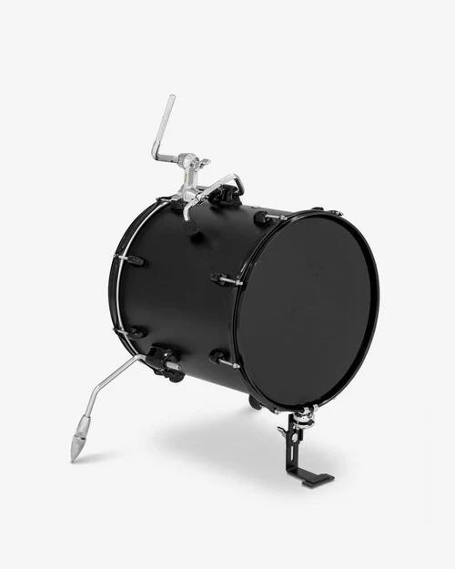 Angle. Gibraltar Hardware - Bass Drum Pedal Riser for Floor Tom, Converts Floor Tom into Compact Kick Drum by Clamping to Batter Hoop.
