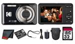 KODAK PIXPRO Aspheric 5X Zoom Wide Lens
FULL HD XC
28-140mm (equivalent)
Disp. Set Mode
KAVE Electronics
PIXPRO LB-012 Battery
32GB SDHC Card
USB Cable
AC Adapter
Carry Case
KAVE Electronics