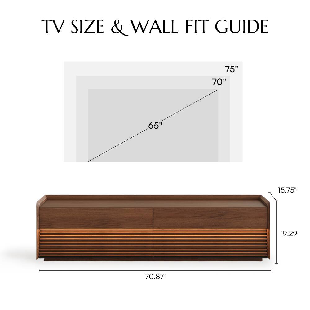 TV SIZE & WALL FIT GUIDE

75"  
70"  
65"  

15.75"  
19.29"  
70.87"