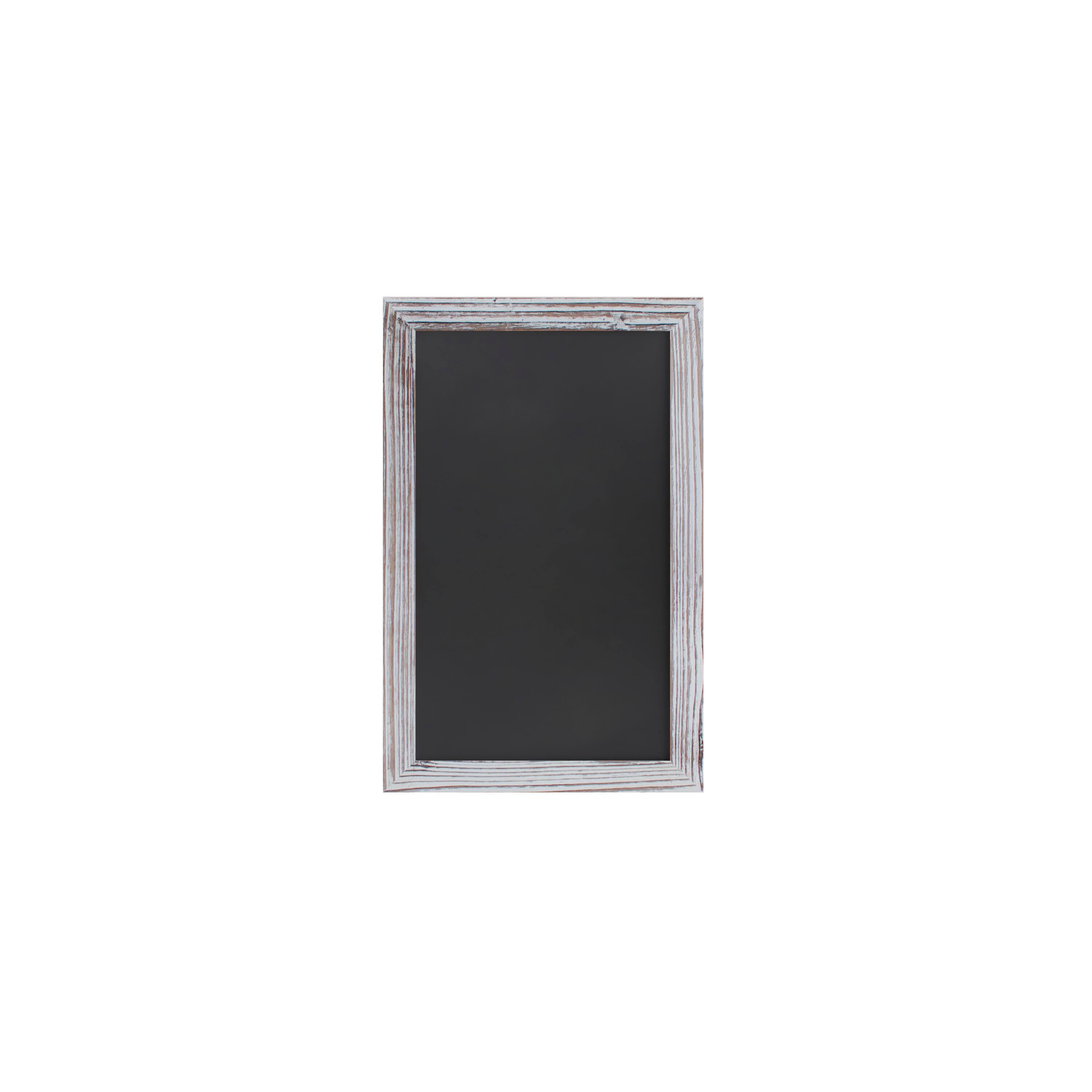 Alt View 10. Emma + Oliver - Burke Framed Decorative Wall Hanging Chalkboard with Magnetic Surface for Weddings, Parties, Showers and More - White Wash.