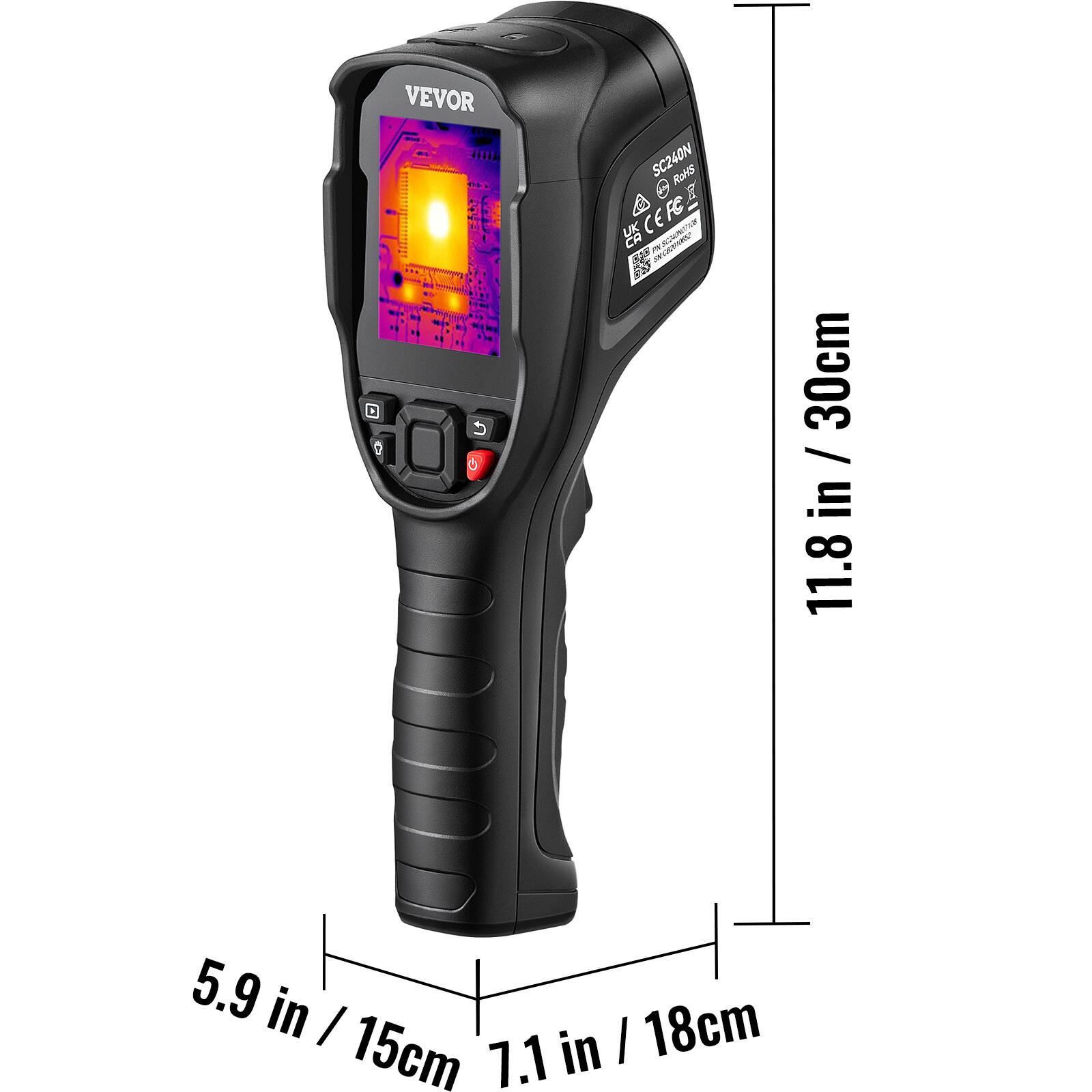 VEVOR C5 G SC240N  
RoNs 4 FC I CEFC2  
P RETAB  
FE  
30cm / 11.8 in  
5.9 in / 15cm  
7.1 in / 18cm