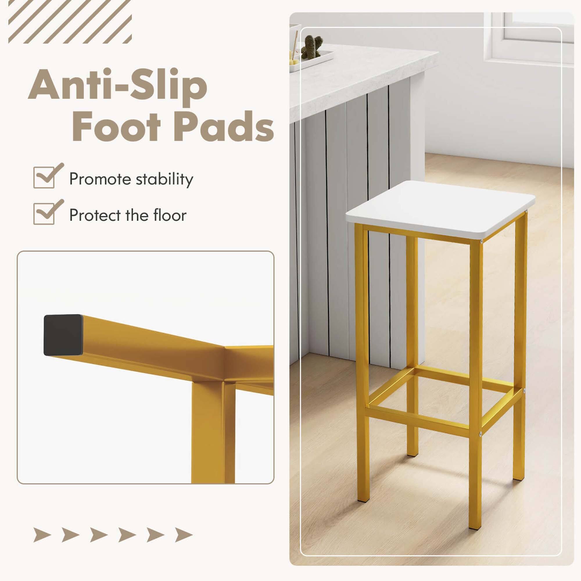 Anti-Slip Foot Pads Promote stability and protect the floor.