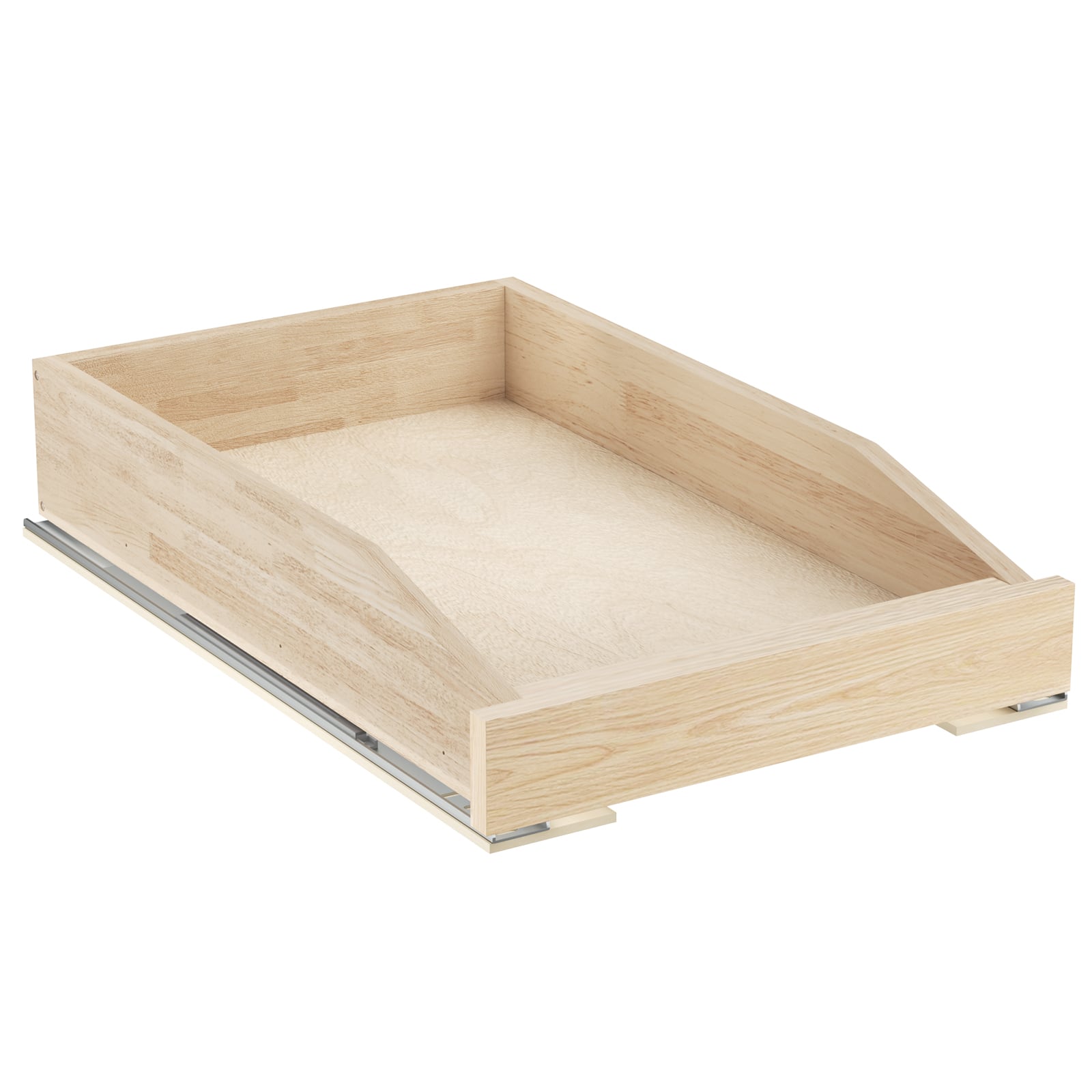 LOVMOR - Pull Out Cabinet Organizer with Soft Close 13.5-W x 21-in D Cabinet Drawers Slide Out for Kitchen Base Cabinet - Wood