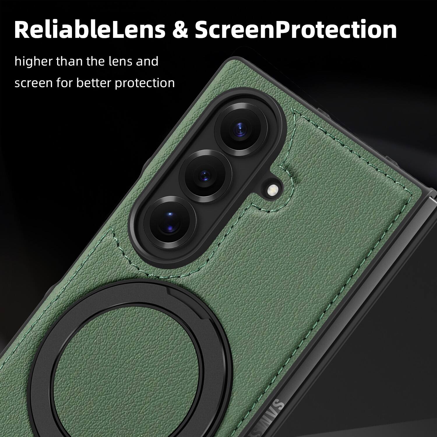 ReliableLens & ScreenProtection  
higher than the lens and screen for better protection