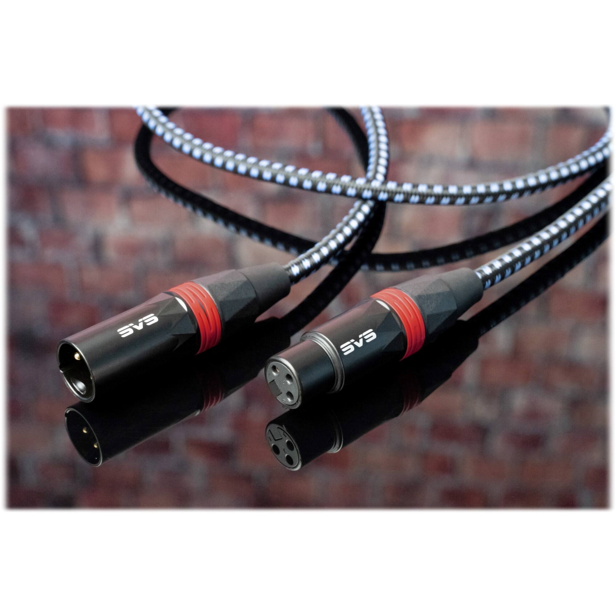 Alt View 13. SVS - SoundPath 6.56' Balanced XLR Audio Cable (2-Pack) - Blue/Black.
