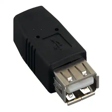 Front. Sanoxy - Sanoxy USB Type A Female to Mini B 5-pin Female Adapter - Black.