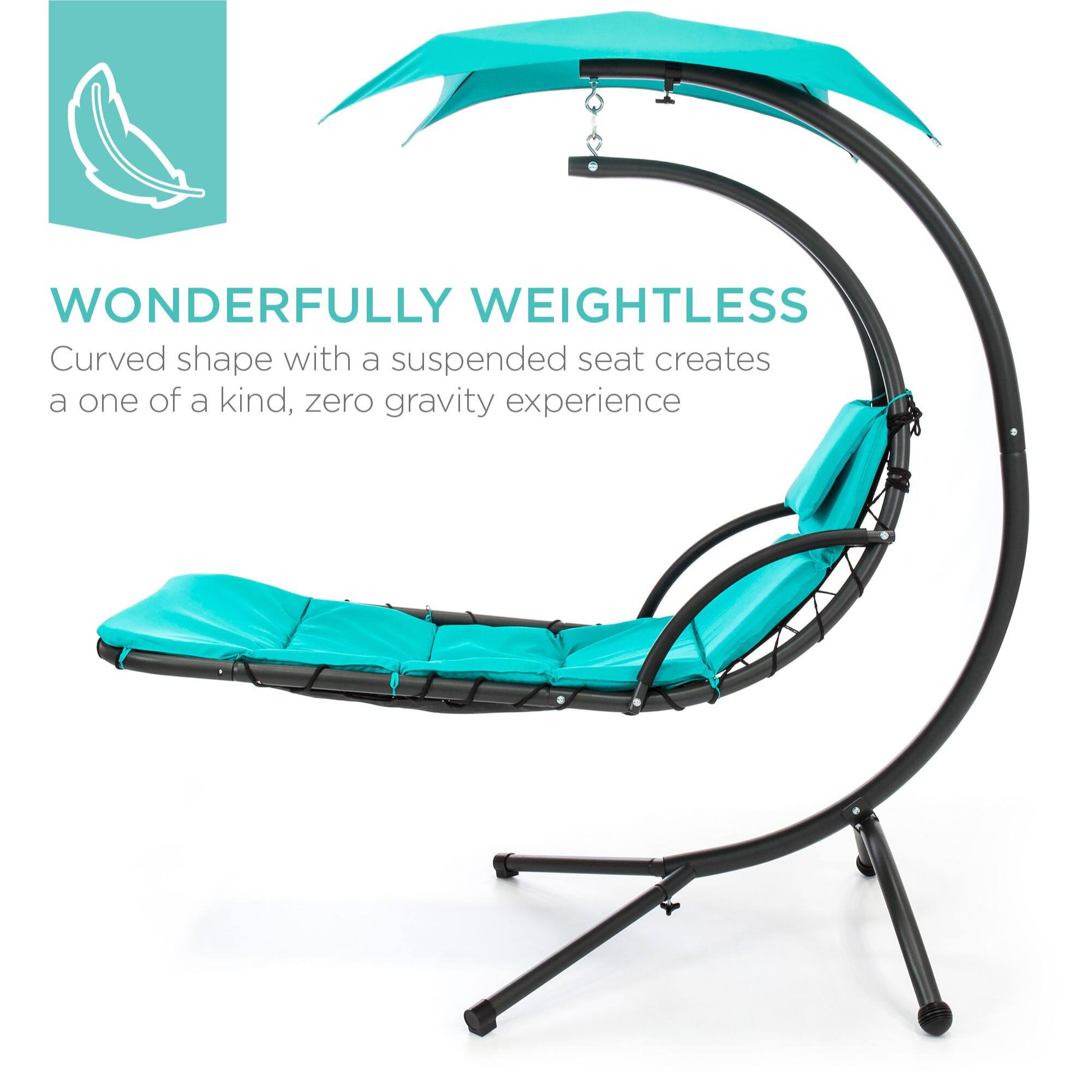 WONDERFULLY WEIGHTLESS  
Curved shape with a suspended seat creates a one of a kind, zero gravity experience