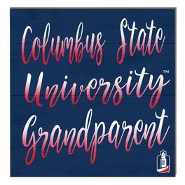 Jardine - Columbus State Cougars 10" x 10" Grandparent Plaque - Blue