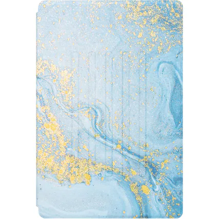 Front. SaharaCase - Multi-Angle Folio Case for Samsung Galaxy Tab A8 - Blue Marble.