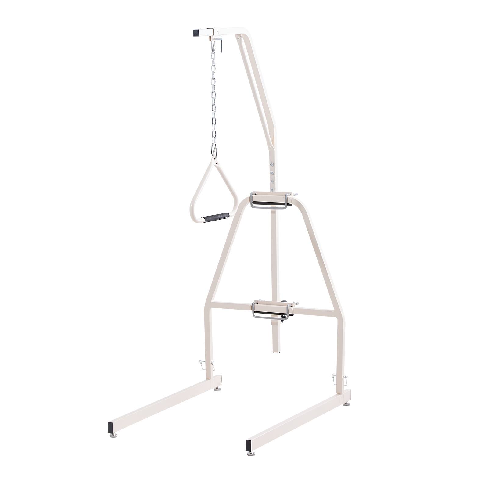 Alt View 5. VEVOR - Trapeze Bar for Bed Mobility, Bed Trapeze with Clamps and Floor Stand, 250LBS Weight Capacity Bed Pull Up Assist - White.