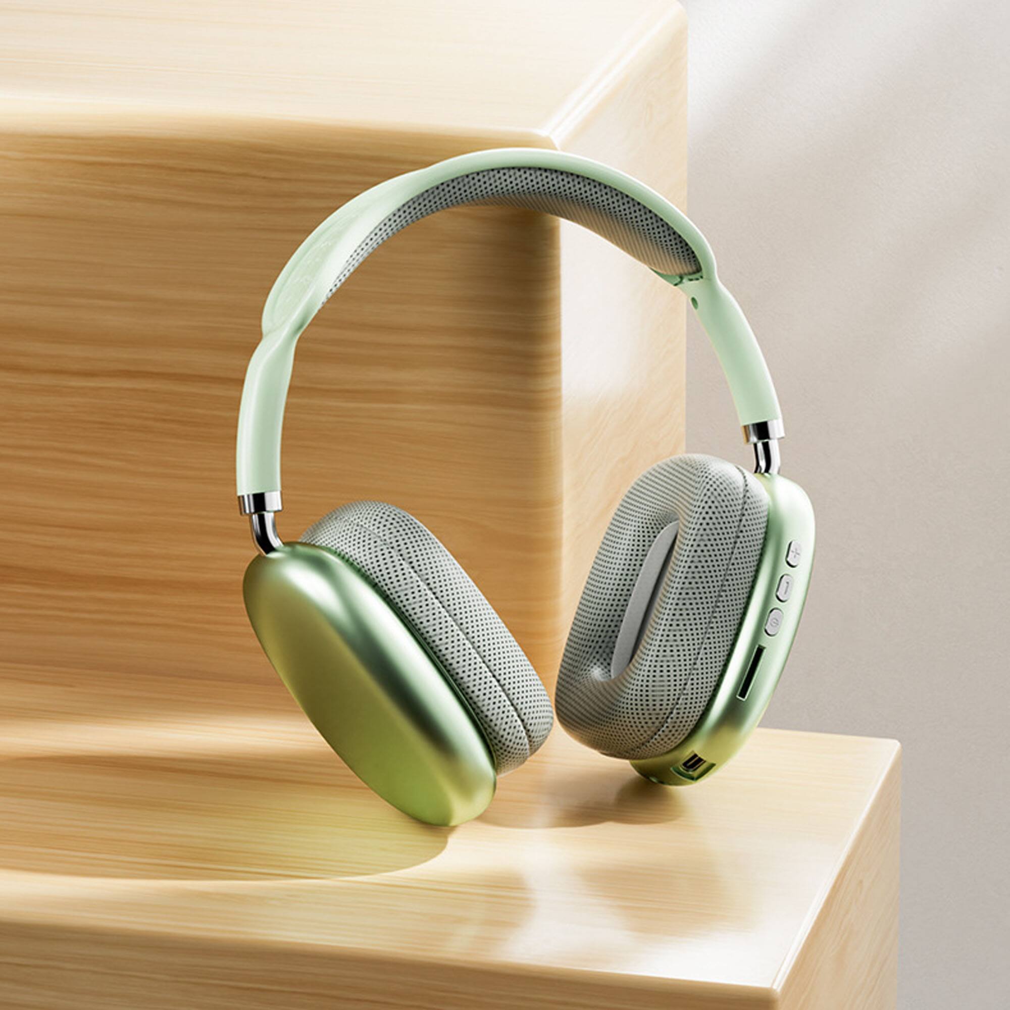 Front. YONWAY - Subwoofer Wireless Bluetooth Headset, Over The Ear Wireless Headset, Clear Communication, Fast Charging.