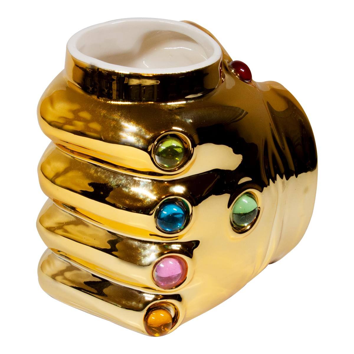 Alt View 2. Surreal Entertainment - Marvel Avengers Thanos Infinity Gauntlet Ceramic Coffee Mug | 20 Oz - Gold.