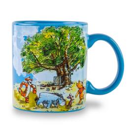 Disney - Winnie the Pooh Group Walk Ceramic Coffee Mug | Holds 20 Ounces - Blue