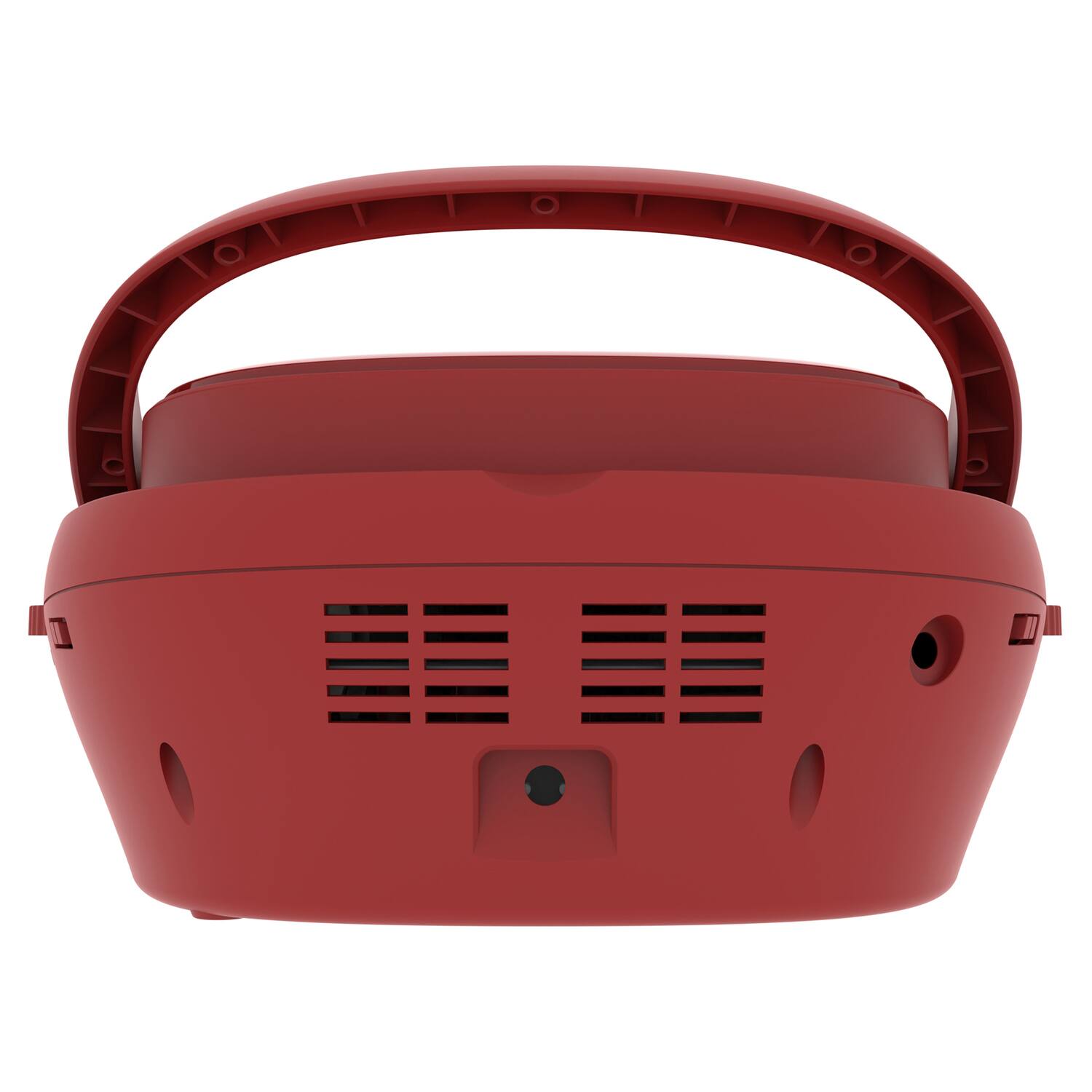 Alt View 1. Magnavox - 10W Portable CD Cassette AM/FM Radio Boom Box, Aux, Telescoping Antenna, Carry Handle, AC/Battery, MRCD6924 - Red.
