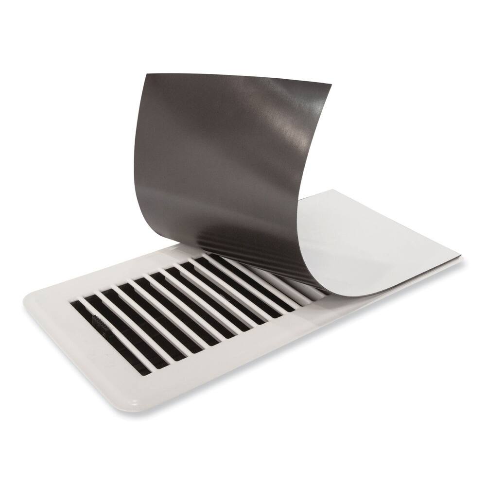 Front. Deflecto - Deflecto MVCX512 12 in. x 5 in. x 0.05 in. Magnetic Vent Covers - White (3/Pack) - White.