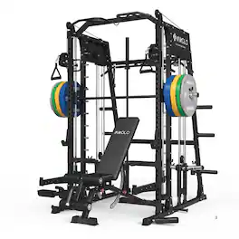 Mikolo - M4-2.0 Standard All-In-One Smith Machine Functional Trainer (UPGRADED) - Black