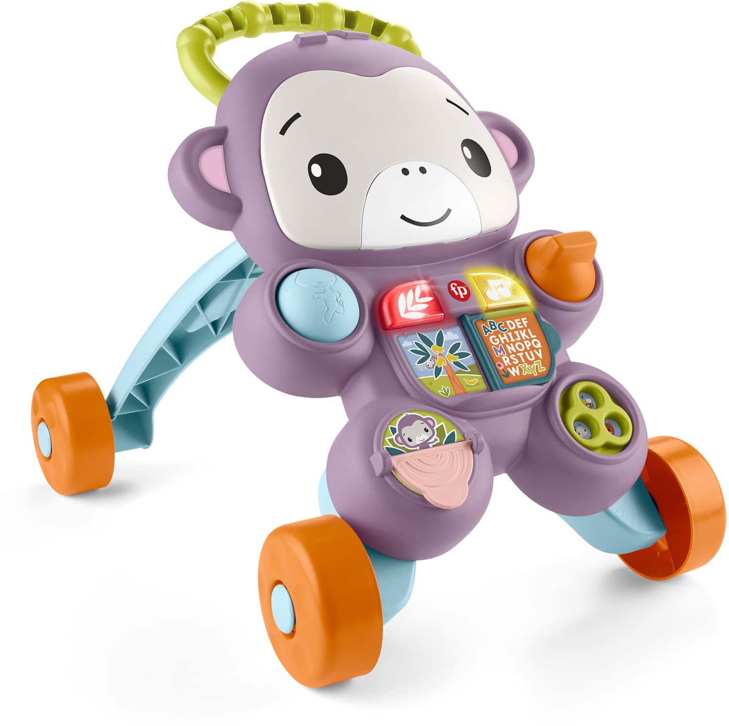 Fisher Price - Learn with Me Purple Monkey Walker - COLLECTIBLES - Multicolor