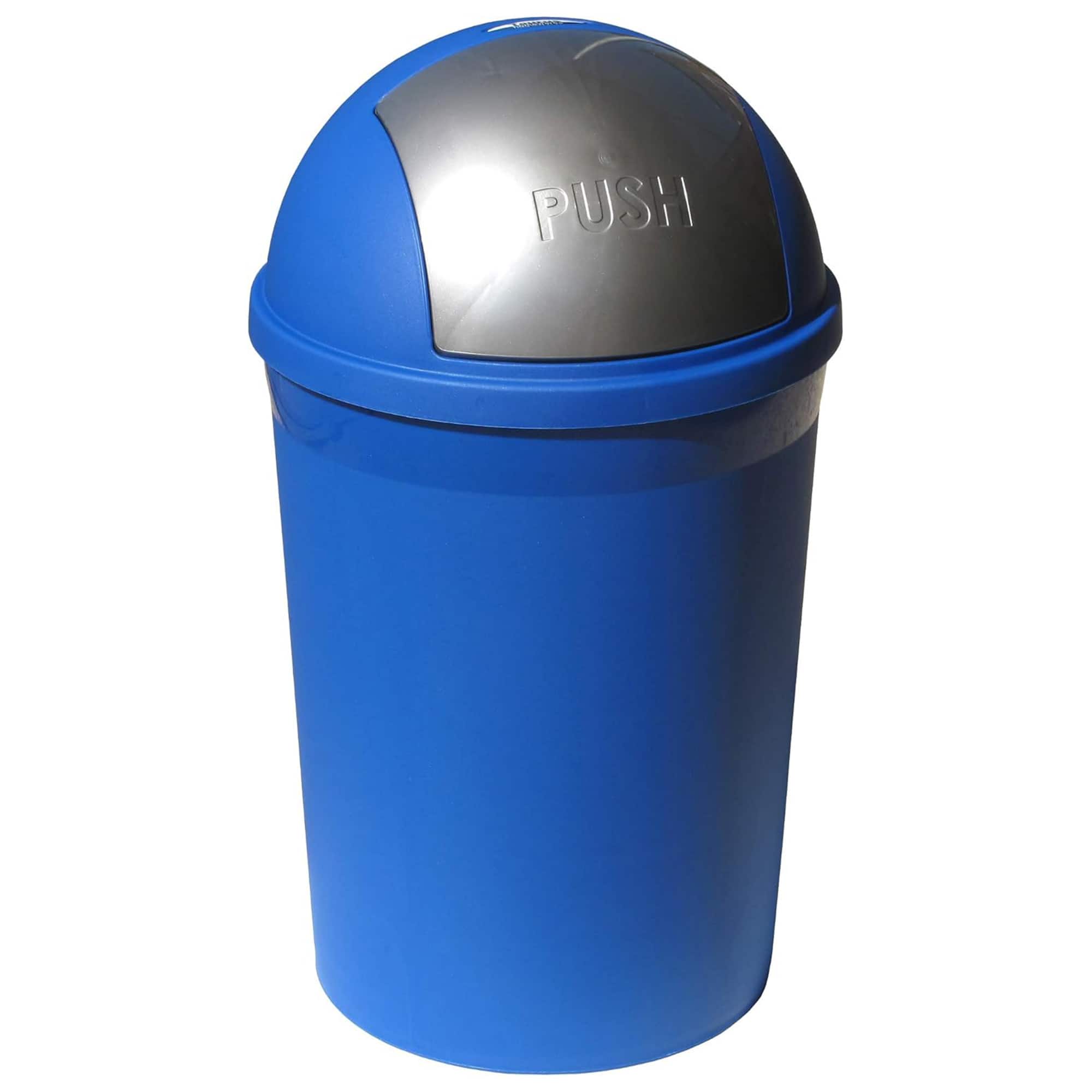 Redmon - 4 Gallon Swivel Lid Trash Can, Plastic Swing-Lid Indoor Waste Bin - Blue price history on PriceWatchPro
