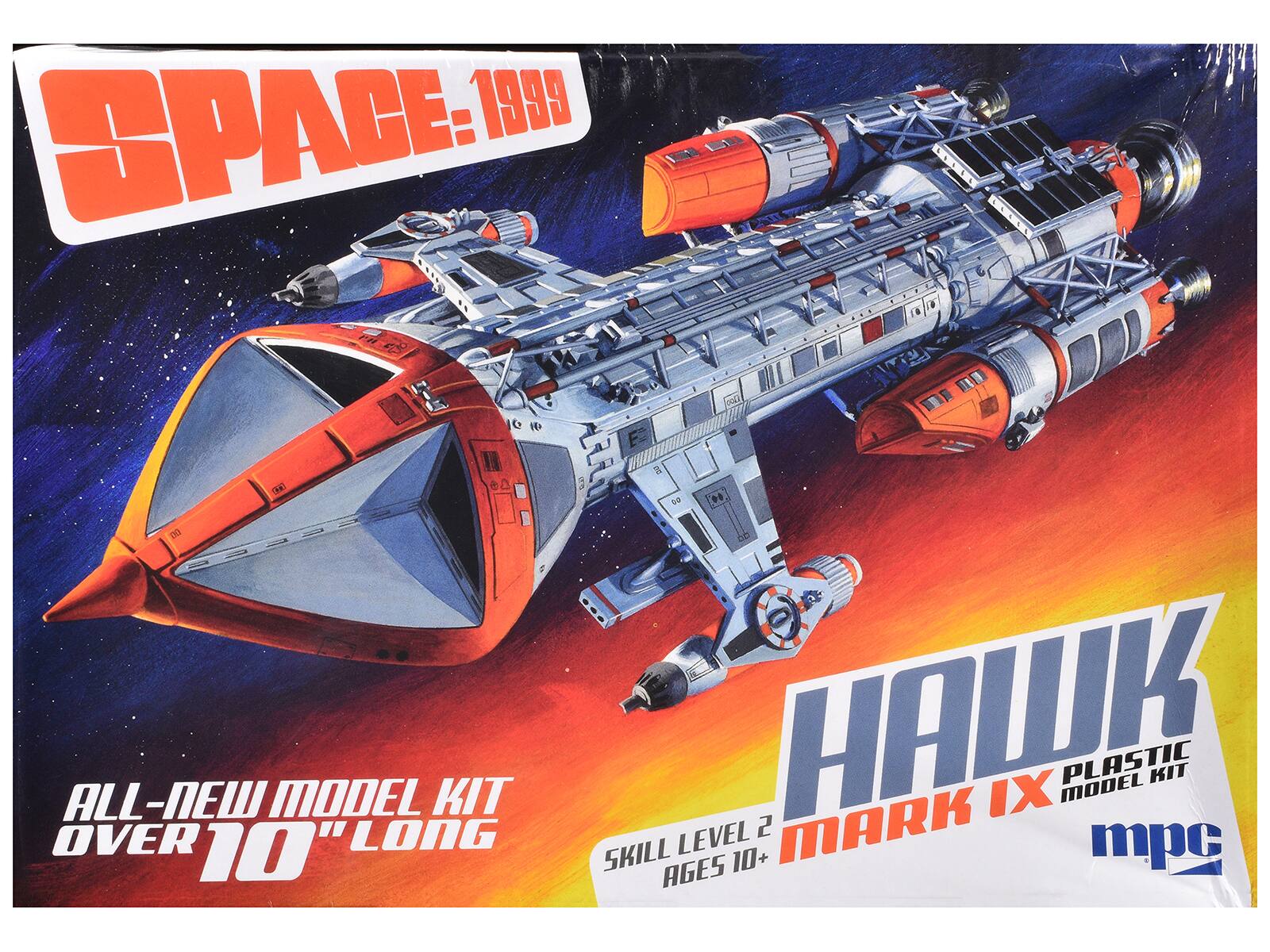 SPACE: 1999

ALL-NEW MODEL KIT OVER 10" LONG

HAWK MARK IX PLASTIC MODEL KIT

SKILL LEVEL 2 AGES 10+

mpc