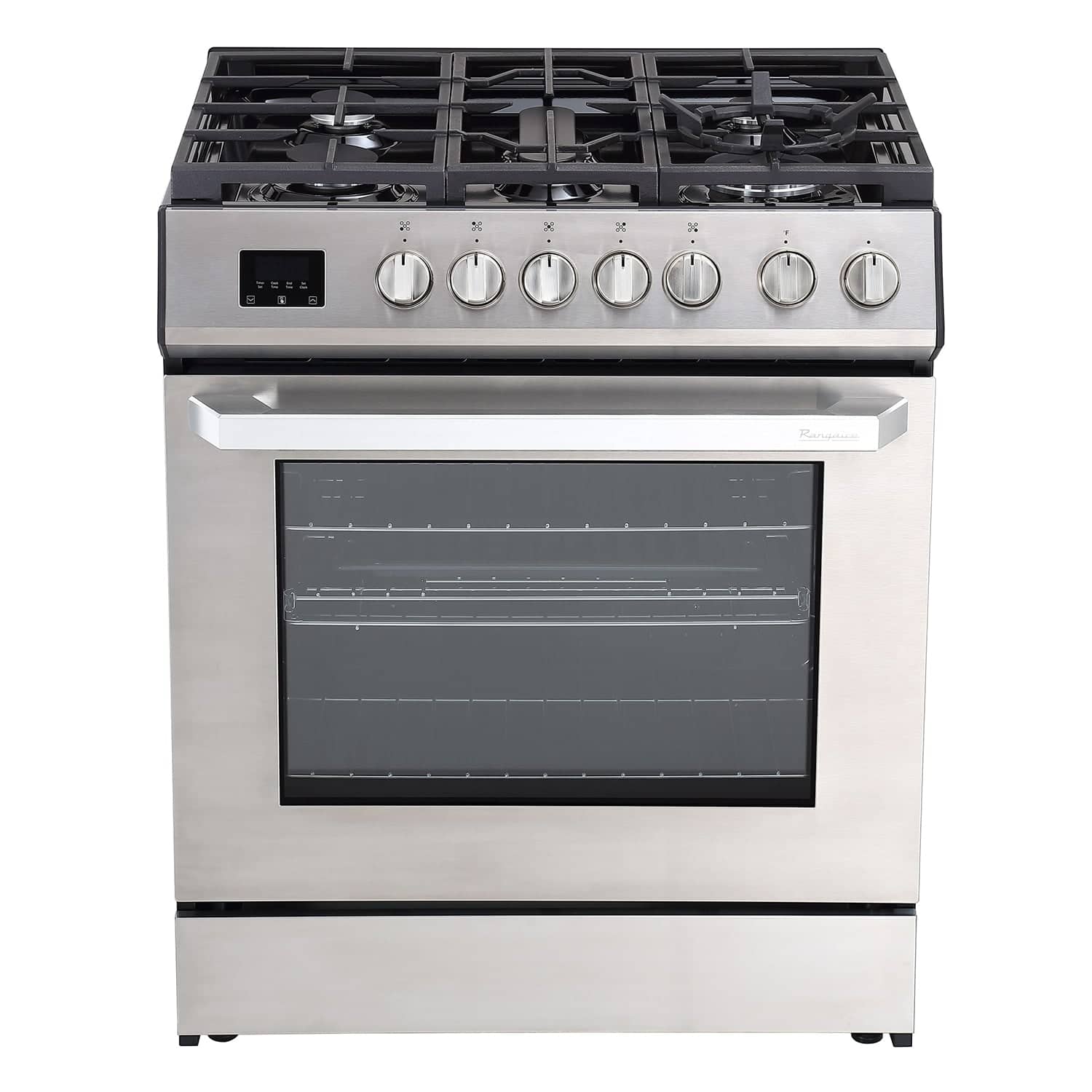 Front. Rangaire - Rangaire 30" Gas Range Convection Oven Slide-in Stainless Steel RRG303TS - Stainless steel.