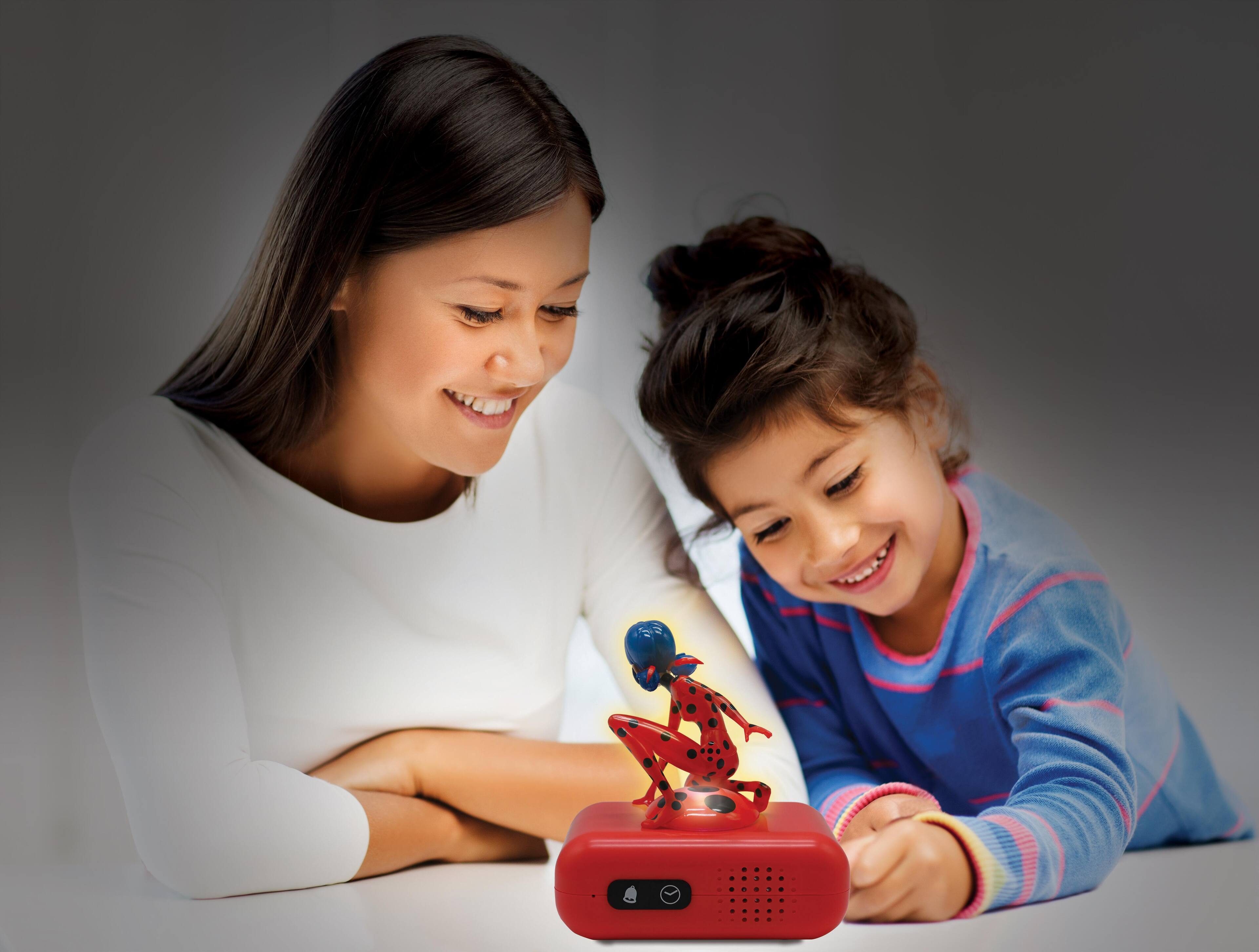 Alt View 6. Lexibook - Miraculous Light Character Radio Alarm Clock - RED.