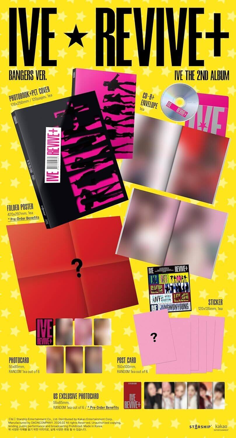 Ive (Bangers Ver.) Ive The 2nd Album Revive+ COMPACT DISCS [CD