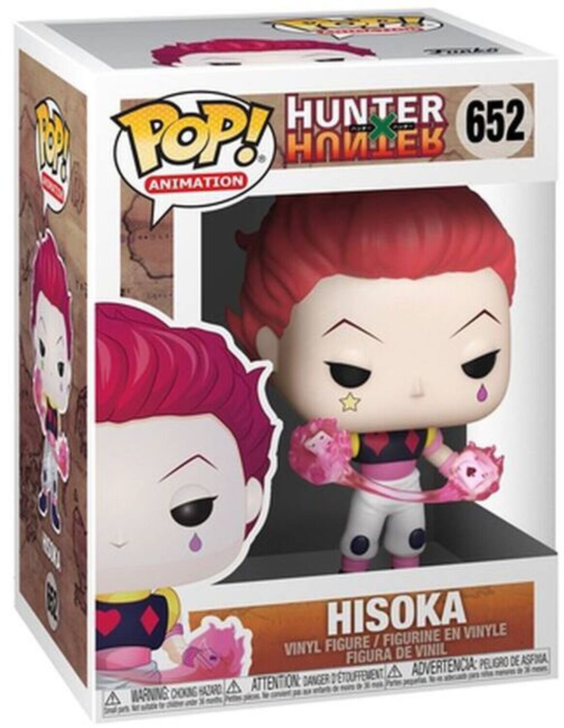 Sako Hunter X 652 1 Pop! Animation Hisoka en Vinyle Figure / Figurine Vinyl Figura de Vinil Peligro de Asfiya A Advertencia Attention: Danger Detouffement C0NG HAUARO A Warning