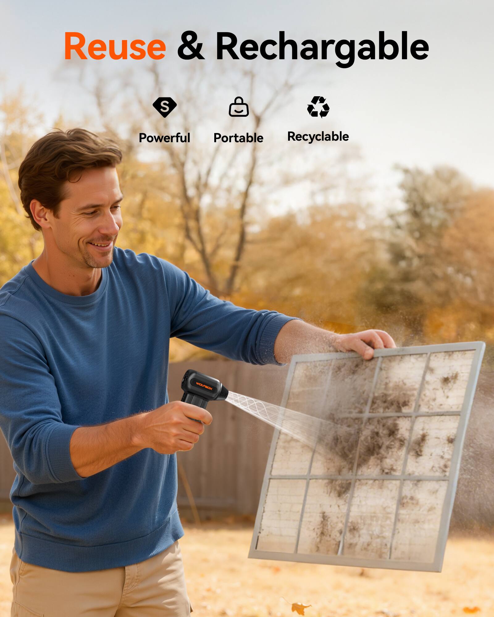 Reuse & Rechargeable

Powerful Portable Recyclable