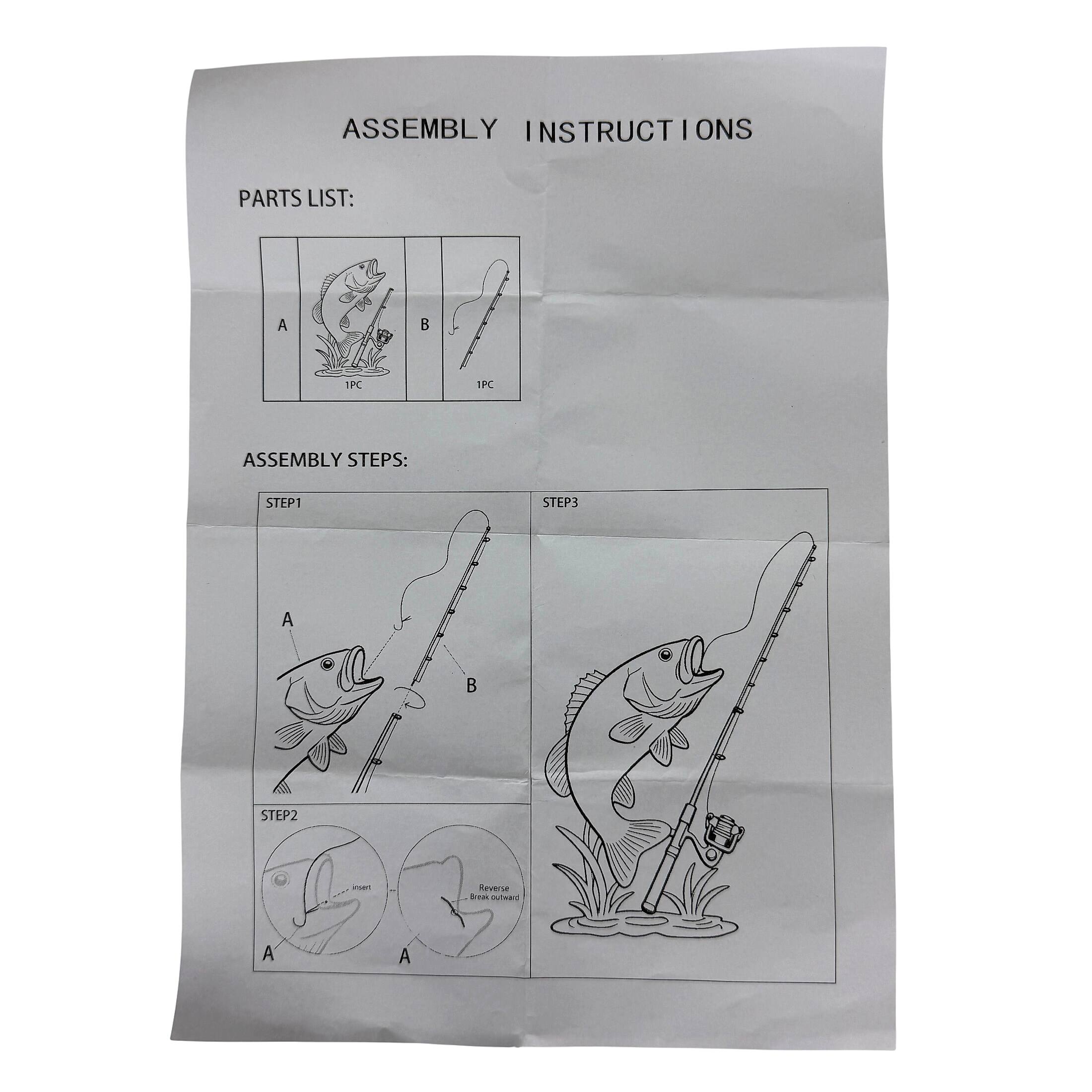 ASSEMBLY INSTRUCTIONS

PARTS LIST:
A 1PC
B 1PC

ASSEMBLY STEPS:
STEP1
STEP2
STEP3

A
B

Revere a usarc