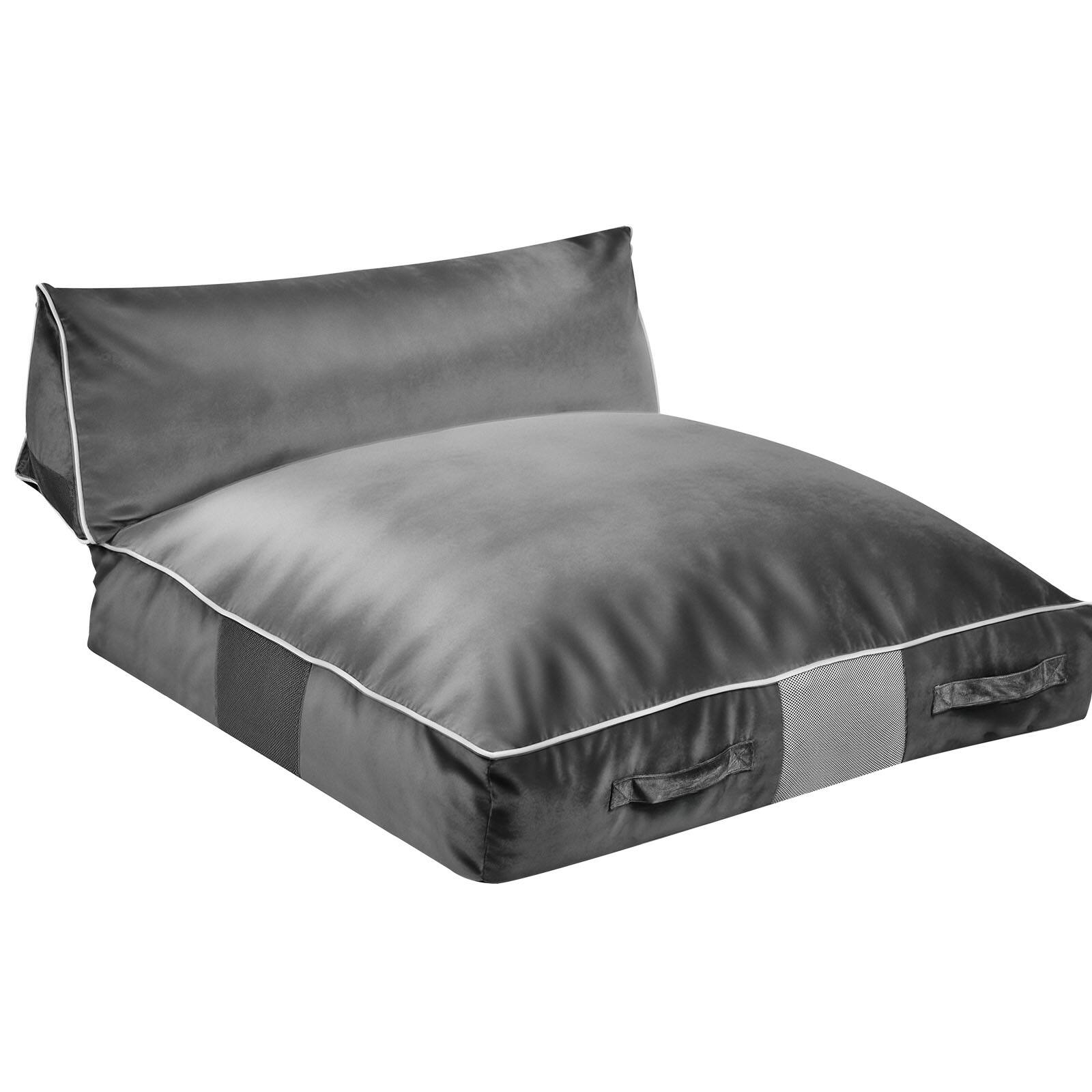 Alt View 5. VEVOR - Crash Pad, 5 x 4.5 ft Crash Pad for Kids Sensory with Foam Blocks and Washable Cover, Large Soft Foam Landing Zone Giant - Blue.