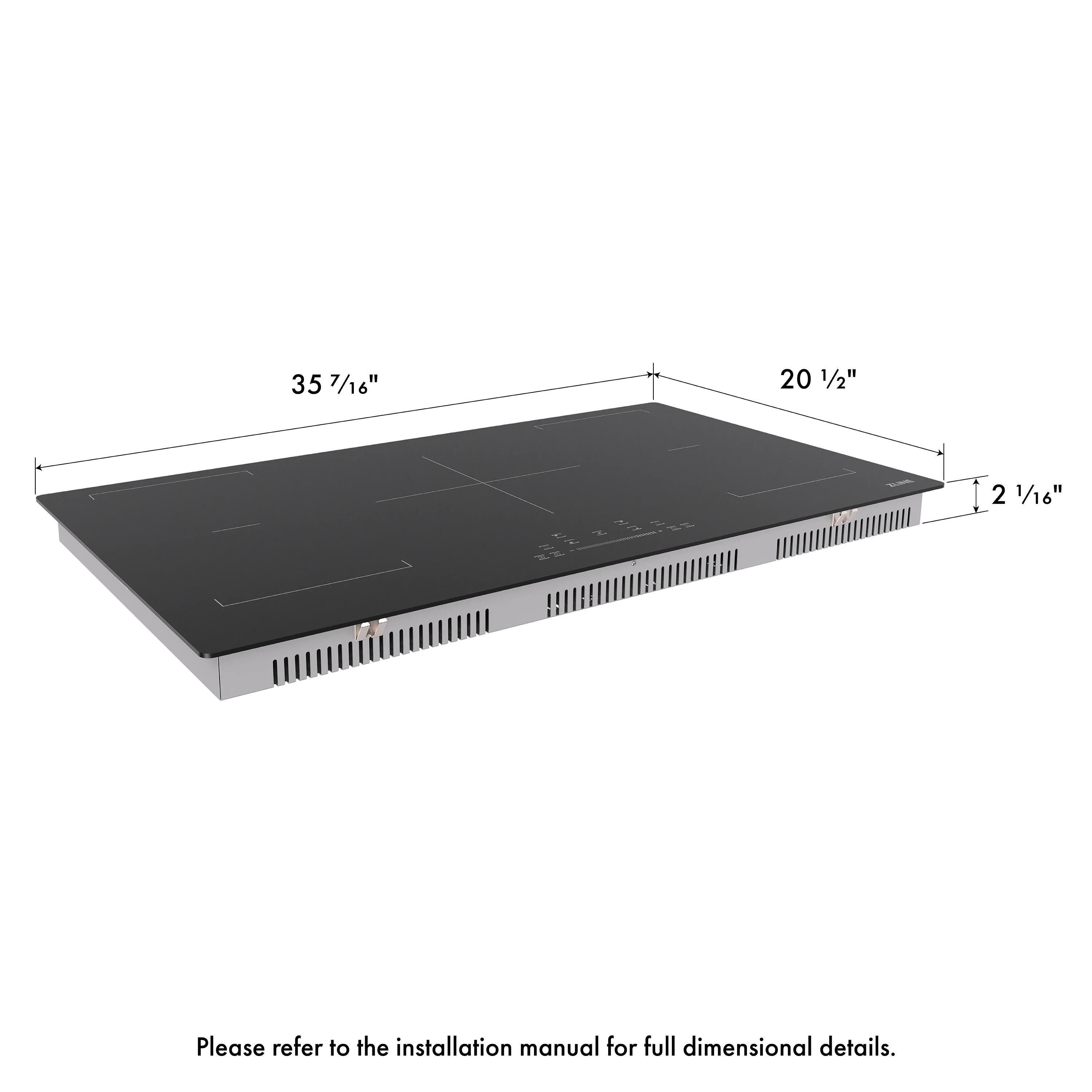 35 7/16" 20 1/2" 2 1/16" 1

Please refer to the installation manual for full dimensional details.
