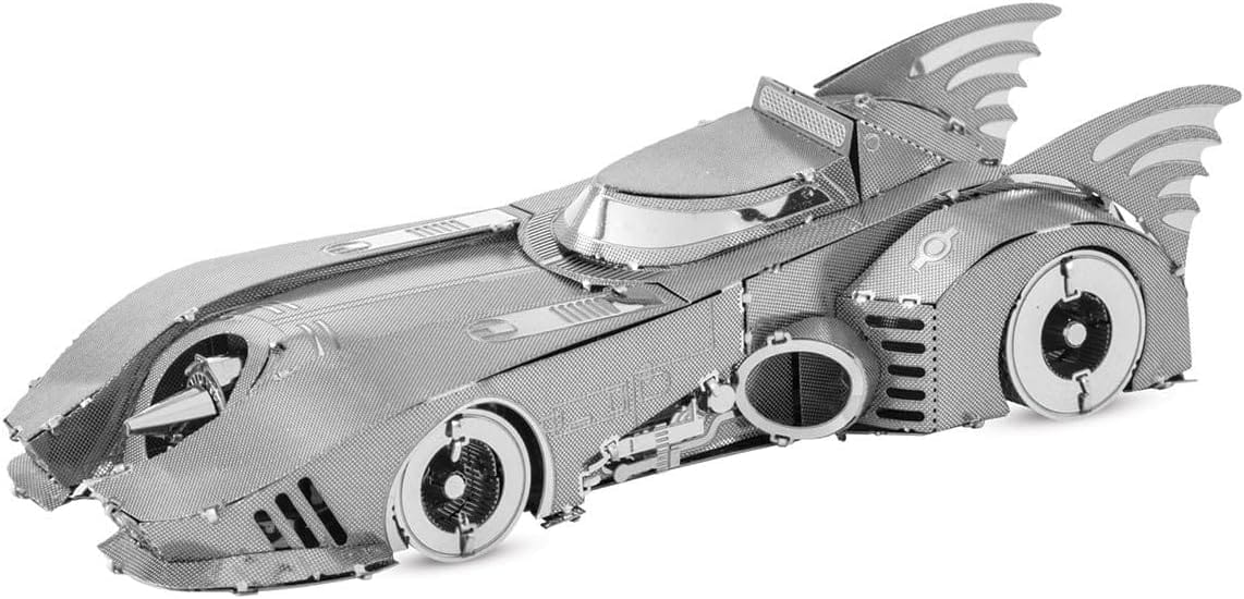 Metal Earth - Batman 1989 Batmobile 3D Metal Model Kit Fascinations - Silver