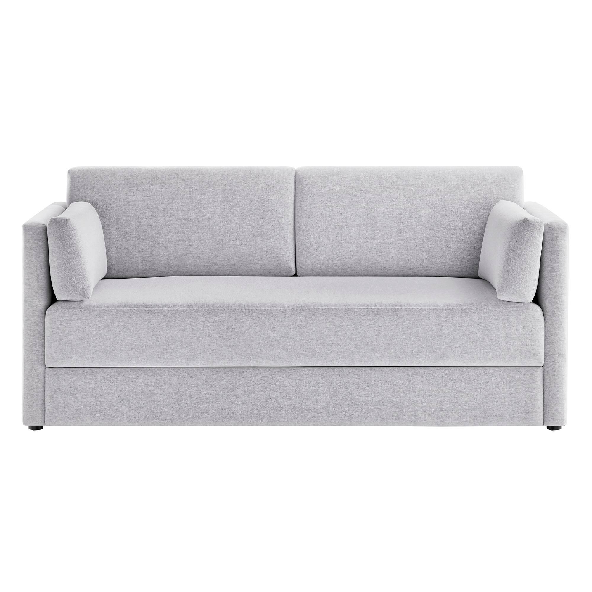 Alt View 2. Modway - Linden Upholstered Heathered Chenille Sofa by Modway - Gray.
