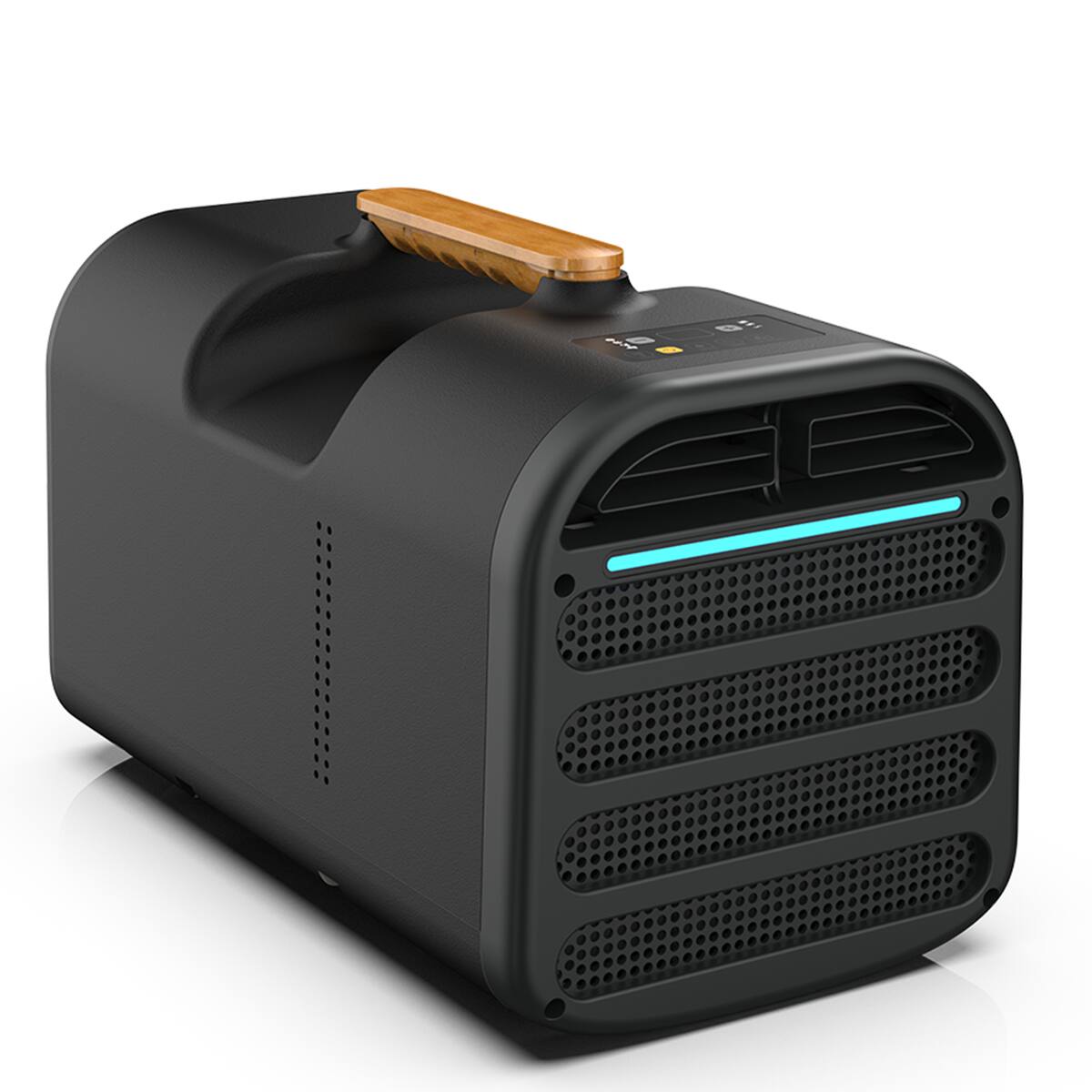 Front. COWLOWN - 4500 BTU Portable Air Conditioner 4-in-1 Cooling Dry Fan Remote Control 110V Black.