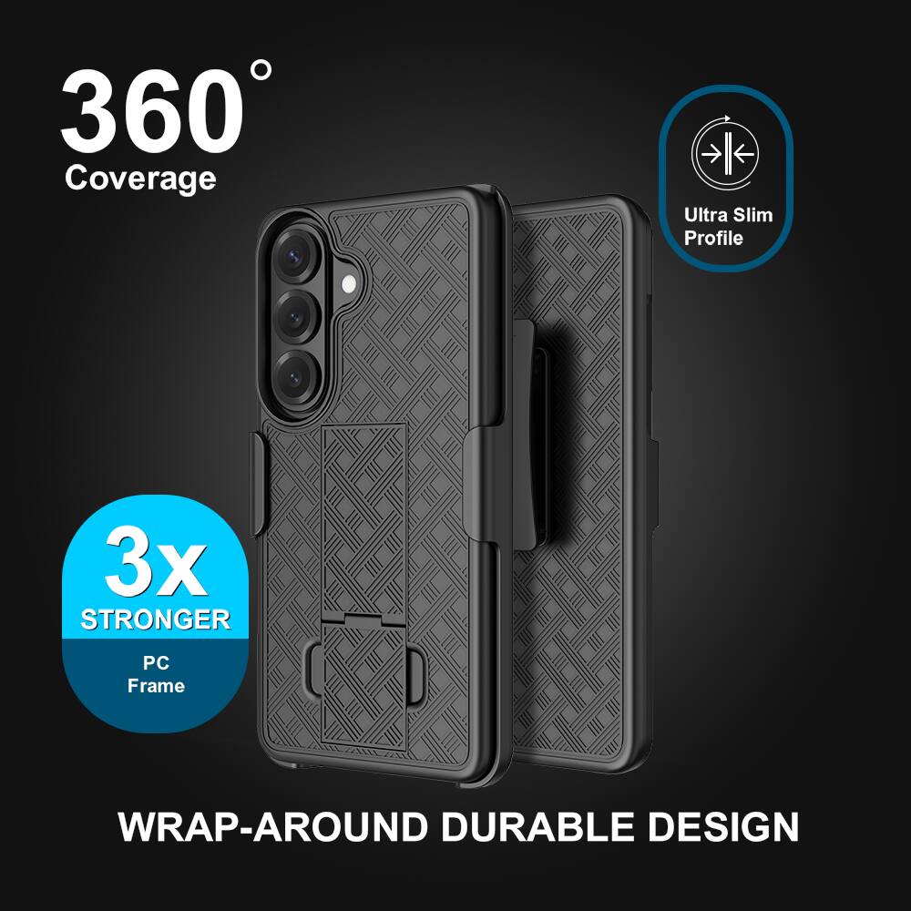 360° Coverage  
Ultra Slim Profile  
3x STRONGER PC Frame  
WRAP-AROUND DURABLE DESIGN