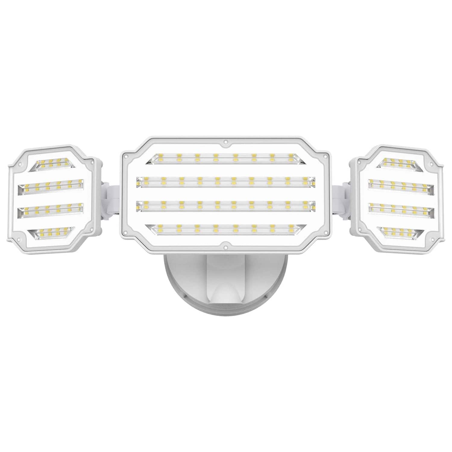 Lepower - 4500LM Outdoor Flood Light Switch Controll 5000K 3 Adjustable Heads Waterproof LED Security Lights For Garage - White price history on PriceWatchPro