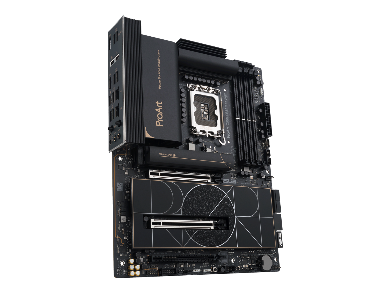 Imagination Your Power ProArt  
Z890-CREATOR ProArt  
Power up to your imagination  
M.2 3.5" Release  
SUS  
Intel® Wi-Fi 6E AX210