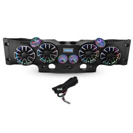 DS18 Audio - 8” Loaded Overhead Soundbar with 4 Speakers, 4 Tweeters, 2 Compression Drivers for 2007-2018 Jeep JK/JKU – Black Leather