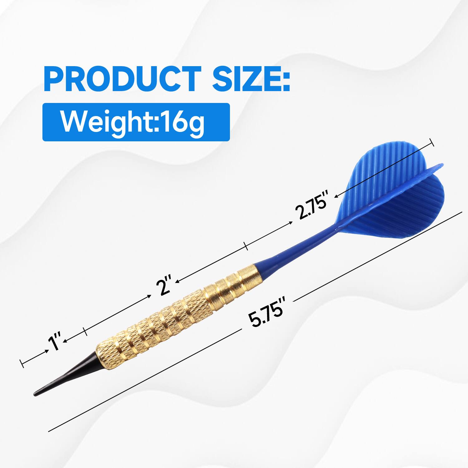 PRODUCT SIZE: 5.75" 2.75" 2" 1" Weight:16g