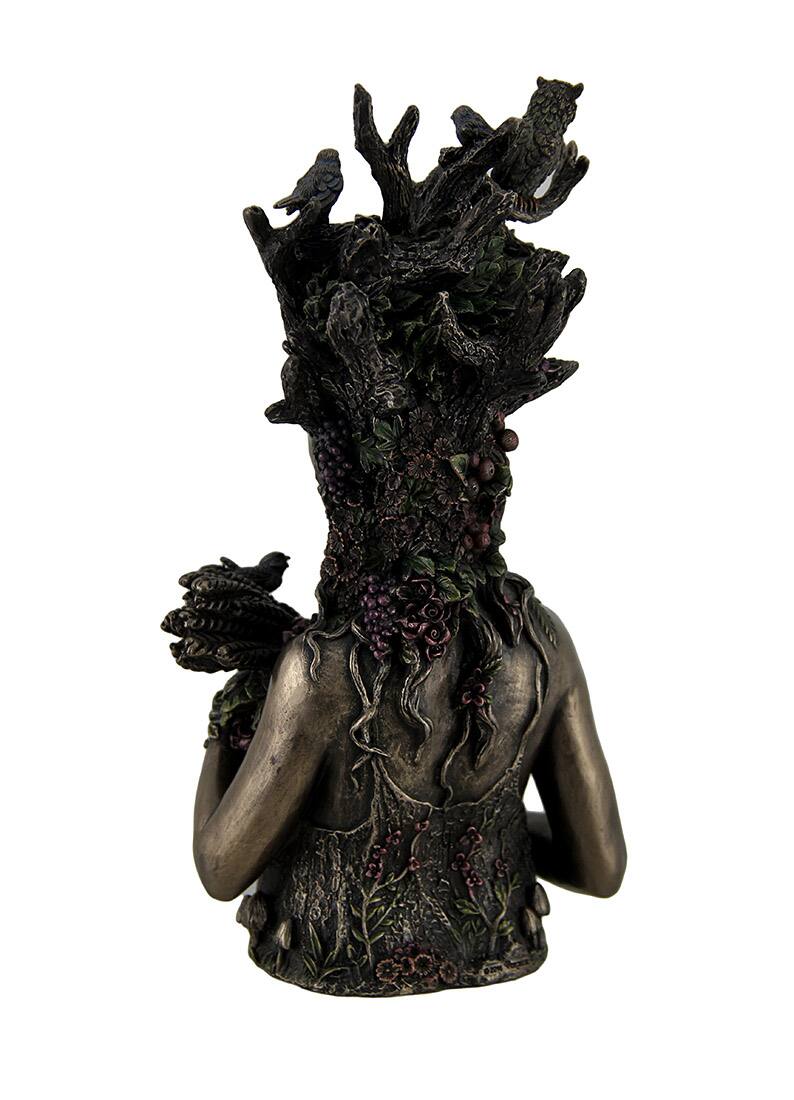 Alt View 2. Veronese Design - Statue of Gaia Greek Mother Earth Goddess & Ancestral Mother of All Life - Bronze.