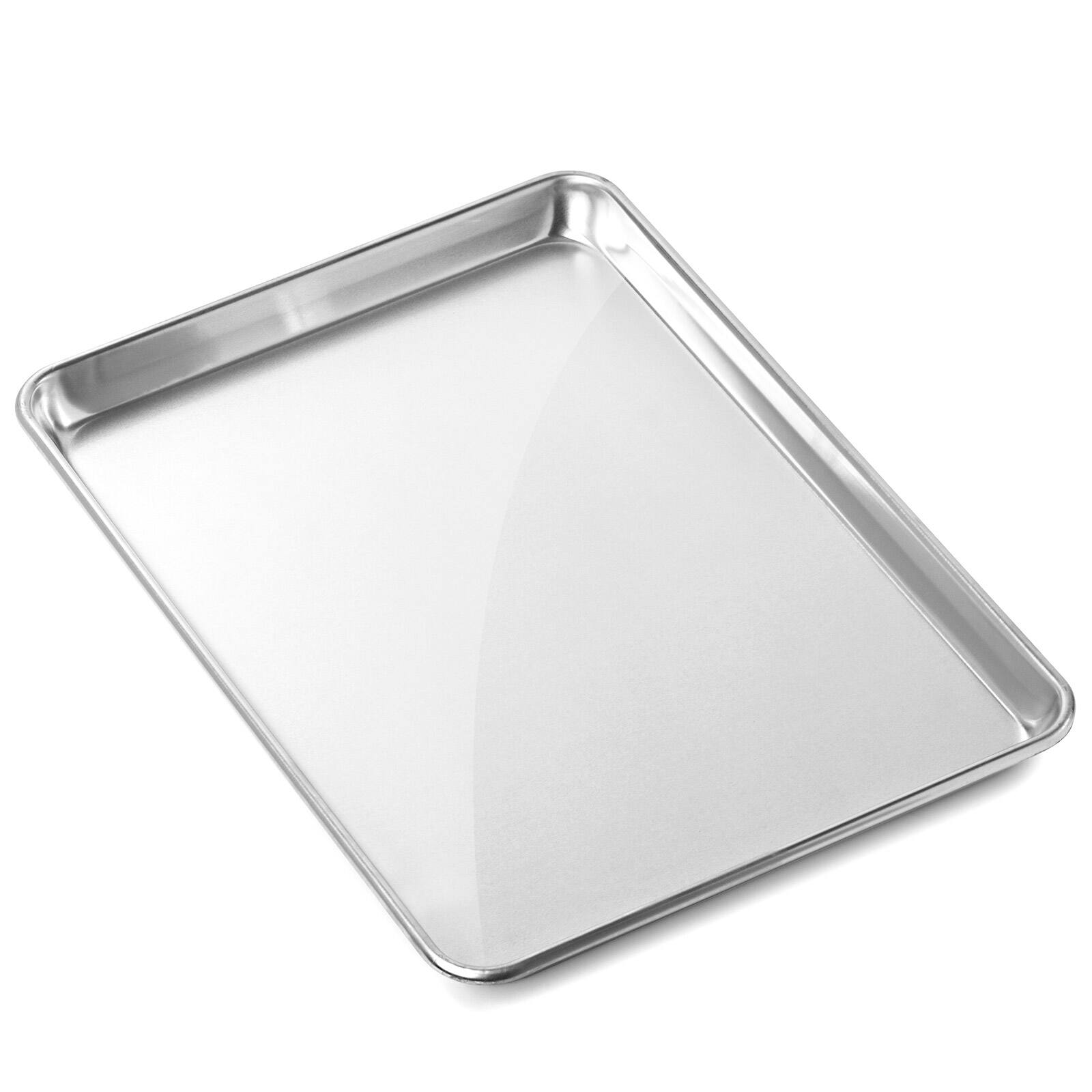 Alt View 1. GRIDMANN - 13 x 18-in 6pk - Commercial Aluminum Cookie Sheets - Silver.