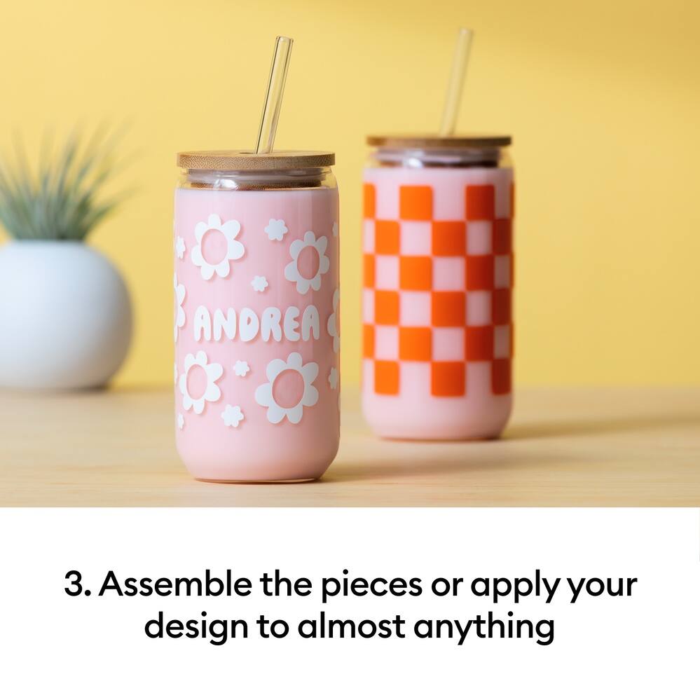 3. Assemble the pieces or apply your design to almost anything
ANDREA